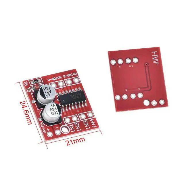 Alt view image 2 of 3 - L298N DC Motor Drive Module 1.5A 2 Way MX1508 PWM Speed Dual H-Bridge Stepper Motor Module 5Pcs