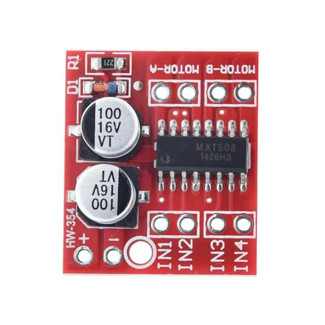 Alt view image 3 of 3 - L298N DC Motor Drive Module 1.5A 2 Way MX1508 PWM Speed Dual H-Bridge Stepper Motor Module 5Pcs