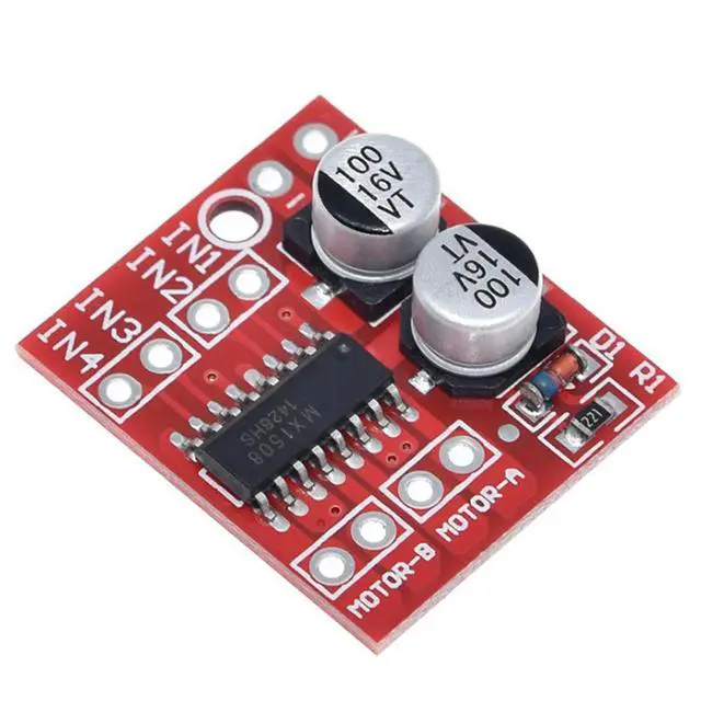 Alt view image 2 of 3 - 5PCS 1.5A MX1508 DC PWM Speed Dual H-Bridge Stepper Motor Module 2-channel Drive Module Mini Super L298N for toy cars, robots