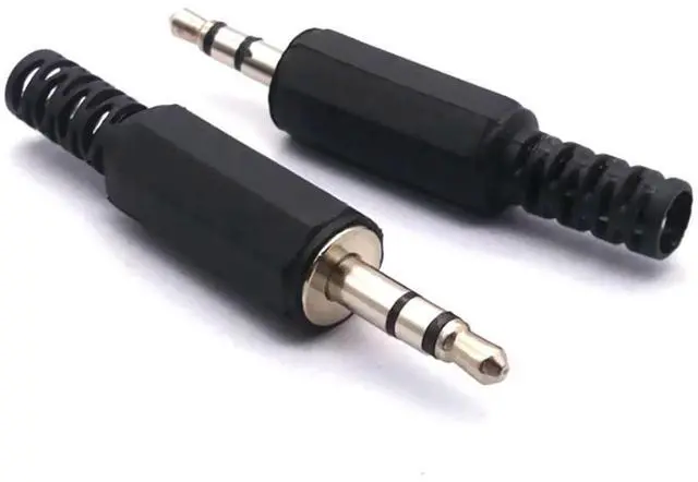Alt view image 2 of 3 - 10PCS 3.5mm Plastic HeadPhone Connector Stereo Audio Male Plug Adaptor