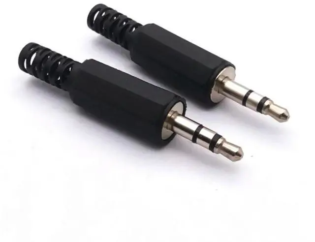 Alt view image 3 of 3 - 10PCS 3.5mm Plastic HeadPhone Connector Stereo Audio Male Plug Adaptor