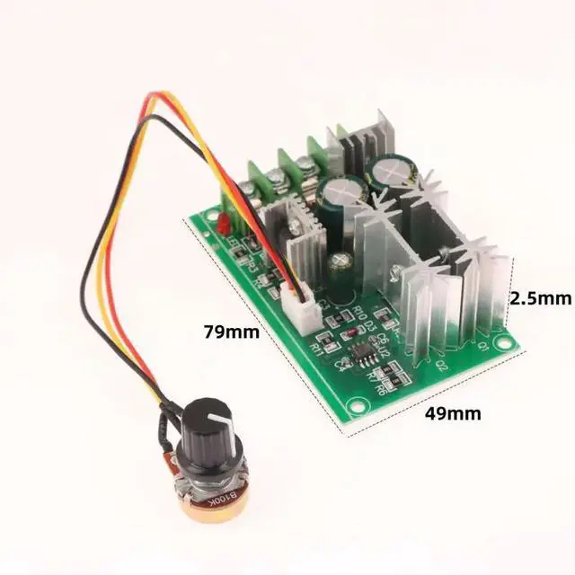 Main image of 1Set PWM Motor Speed Controller 20A Current Regulator DC10-60V DC Motor Speed Regulator 12V 24V 36V 48V High Power Drive Module