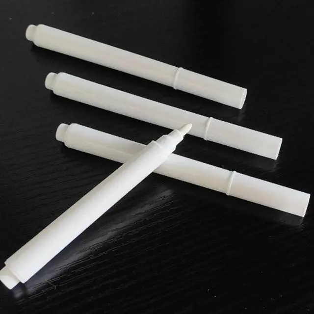Alt view image 2 of 6 - 20Pcs White Erasable Chalk Markers Water Based Liquid Markers for Glass Whiteboard Chalkboard Smooth Clear