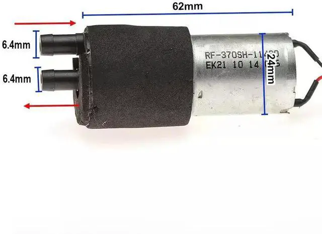Alt view image 2 of 3 - Small 370 Motor 2W 4M Lift Water Pump DC 12V for Drinking Water Machine Miniature Self-suction Diaphragm Pump 1PCS