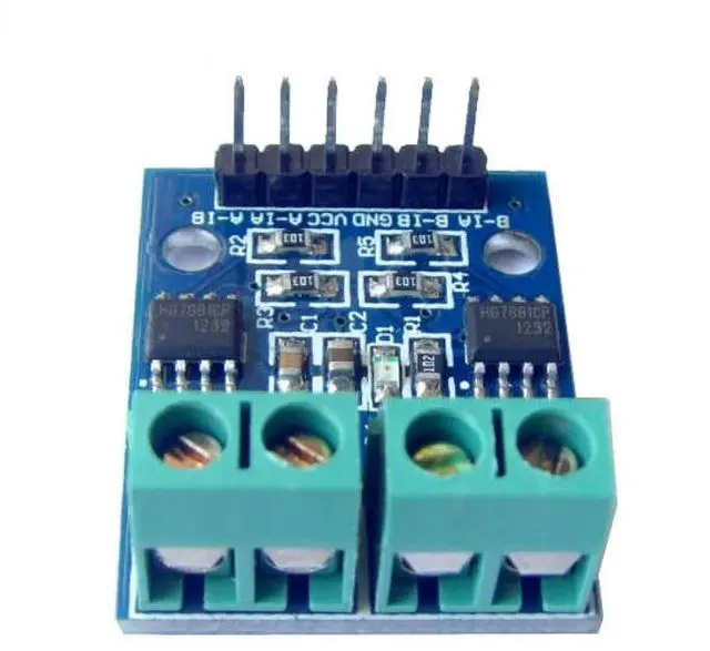 Alt view image 3 of 3 - HG7881 2-Channel Motor Drive Board DC2.5-10V Motor Drive Module for 2 DC Motor/4-wire 2-phase Stepping Motor