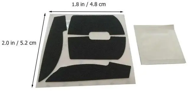 Alt view image 3 of 3 - 1Set Silicone Mouse Grip Tape Replacement Skates for Gaming Mouse High Durability Non Deformable Easy Remove Side