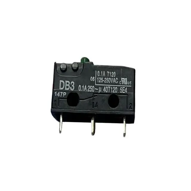 Alt view image 2 of 6 - 3-pin DB3 Gold Contact 0.1A 250V Microswitch Travel Limit Button Switch IP50 Micro Switch