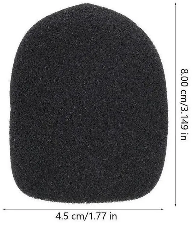 Alt view image 2 of 3 - 4Sets Microphone Sponge Covers High Density Noise Reduction Mic Rubber Rings Anti-Fall Non-Slip Holder Suitable for Handheld Mic