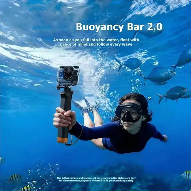 Alt view image 3 of 3 - Anti-Slip Handle Mount For For Gopro Camera Floating Hand Grip Waterproof Buoyancy Stick Accessory