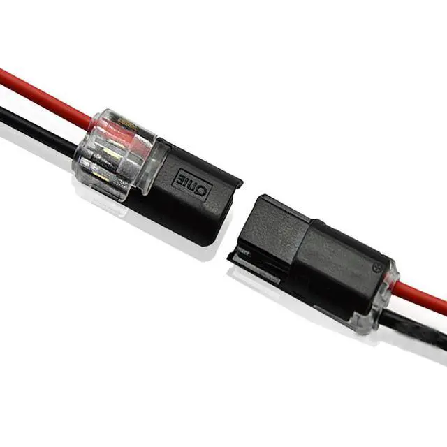 Alt view image 3 of 6 - H Type Clamp Block Terminals 12V Wire Cable Plug Connector Solderless Strip Terminal Connection for LEDs Car Auto 10Pcs