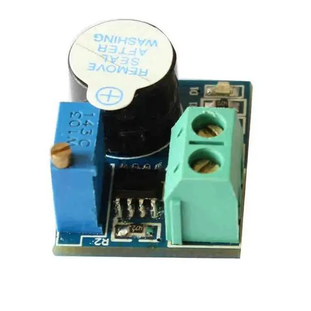 Alt view image 2 of 3 - 9V 12V Protection Module Low Voltage and Undervoltage Alarm Buzzer Module with Reverse Wiring Protection and Alarm Light