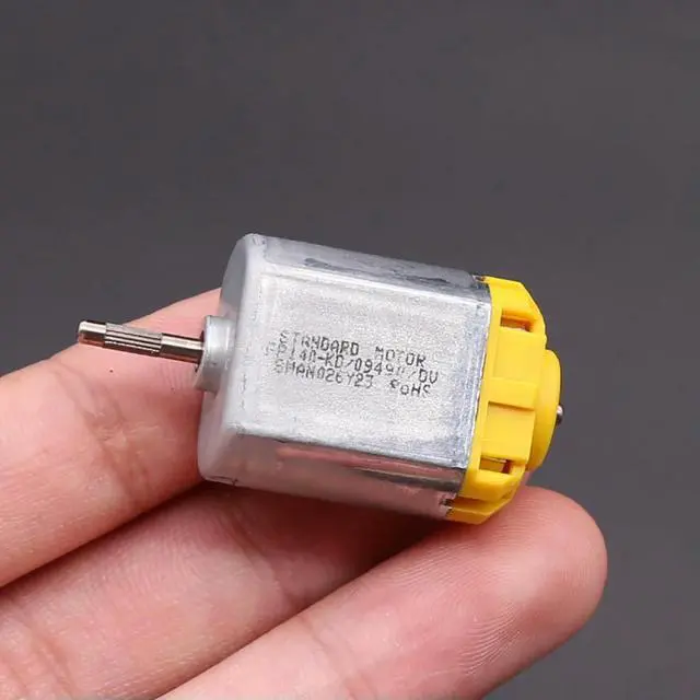 Alt view image 2 of 3 - FP140KD-09490 DC Motor 24V 11600 RPM Low Noise Mini Electric Carbon Brush Motor for Car Door Lock Folding Rear View Mirror