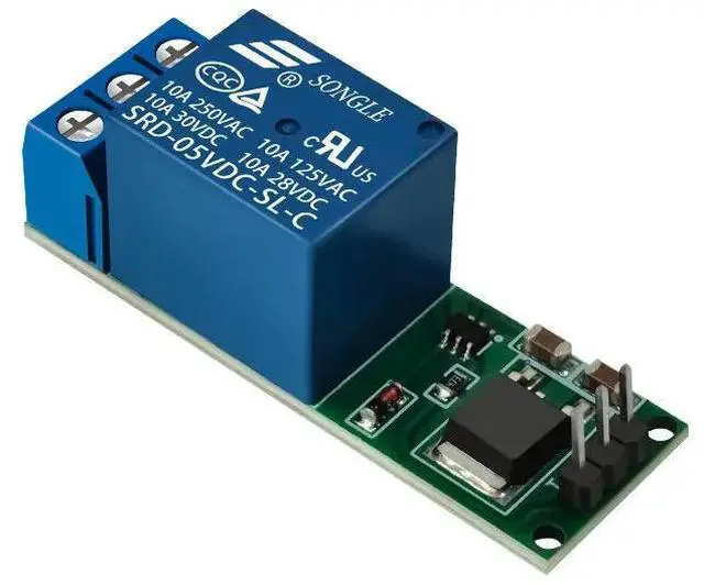 Main image of DC 6-24V Latching Relay Flip-Flop Module Bistable Self-locking 1 Channel Relay Module for