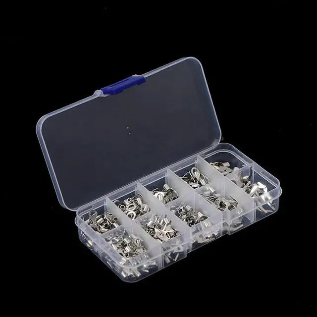 Alt view image 2 of 3 - 320pcs/set 10 in 1 Terminals Non-Insulated Ring Fork U-Type Brass Terminals