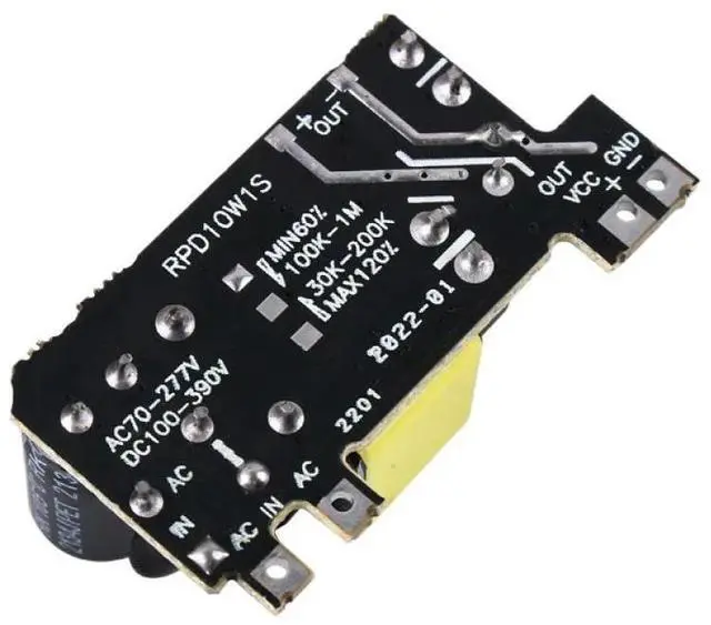 Main image of 24V 0.5A Switching Power Supply Module AC/DC-DC Converter 85-265V to 24V 10W Step-down Power Board with Short-circuit Protection