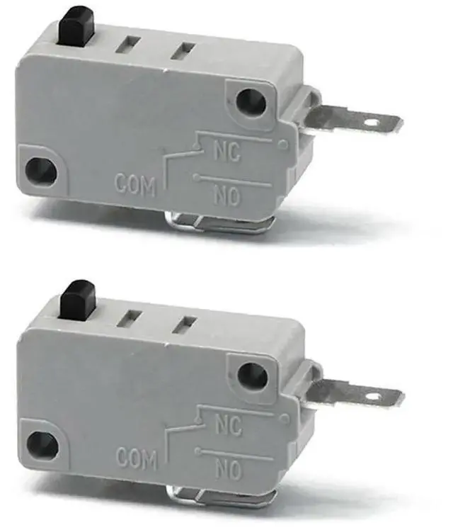 Main image of KW3A Micro Switch 125V 250V 16A Normally Open Switch 2 Pin Silver Contact for Microwave Oven Washing Machine 2PCS