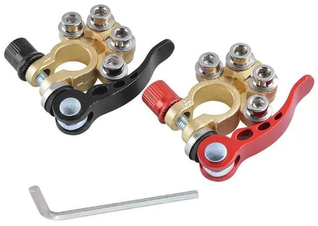 Alt view image 3 of 3 - 1Pair Auto Cables Connectors Wire Cable Shut-Off Connectors Car Terminals Quick Disconnect For Car Auto Accessories
