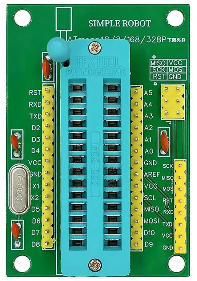 Alt view image 2 of 3 - ATMEGA8 ATMEGA48 ATMEGA168 ATMEGA328P-PU DIP28 Small System Board Programmer System Board
