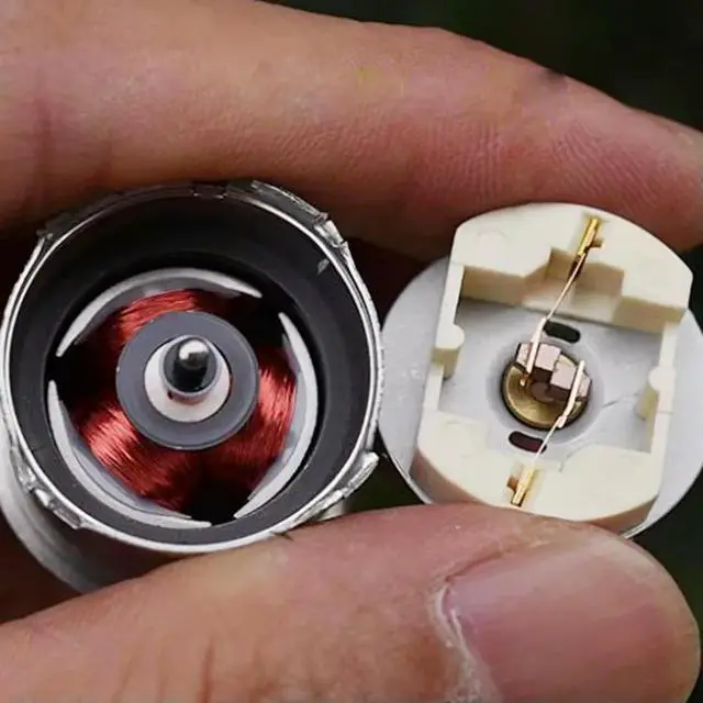 Alt view image 2 of 3 - RC-320 Carbon Brush Motor with Vibration Wheel DC6V-9V Vibration Brush Motor