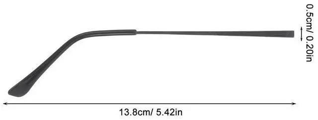 Alt view image 2 of 6 - 1Pair l Eyeglass Replacement Arms Universal Glasses Legs Temple Durable Frame Parts Repair Glasses Arms Replacement