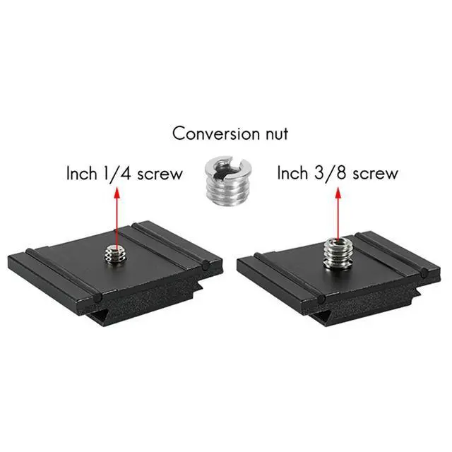 Alt view image 3 of 6 - 200PL-PRO Quick Release Cold Shoe Plate Mount Adapter for MH494-BH / MH496-BH Gimbal DSLR Camera Cage