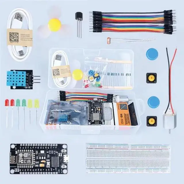 Alt view image 3 of 6 - ESP8266 Starter Kit Temperature & Humidity Sensor Programming Kit Learning Kit For Electronic Experiment