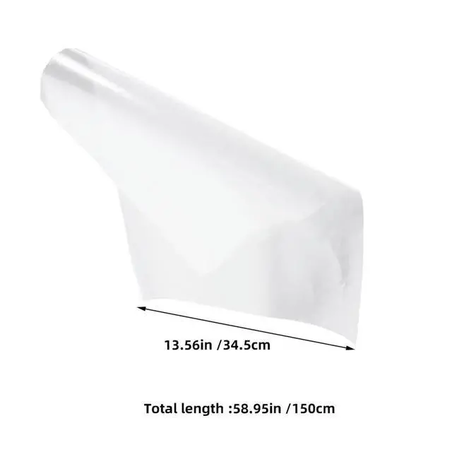 Alt view image 2 of 6 - 1 Roll Clear Self Adhesive Book Cover Protector Sleeve for Textbooks Plastic Cover for Students Teachers Libraries