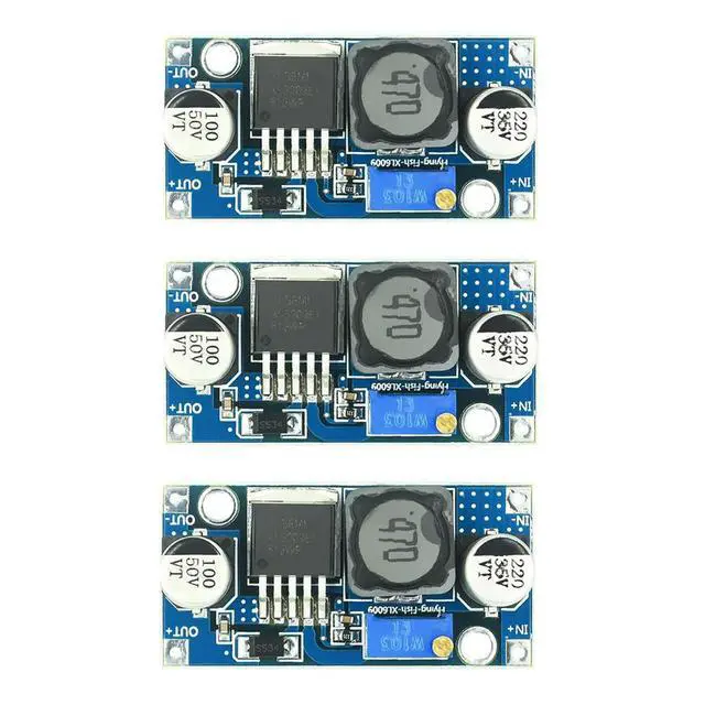 Alt view image 2 of 3 - XL6009 DC-DC Booster Power Supply Module 4A 5V~35V Adjustable Output Super than LM2577 Step-up Power Module 94% Efficiency 3PCS