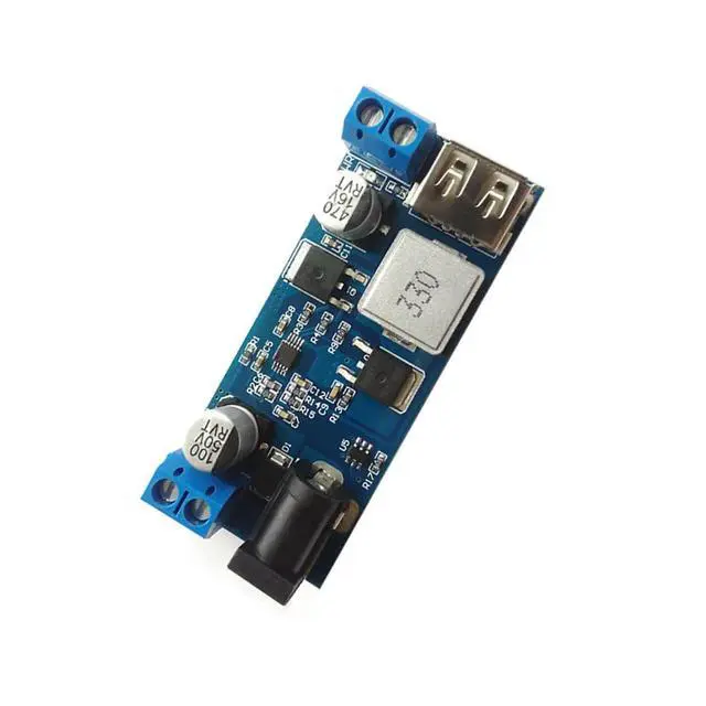 Alt view image 3 of 3 - DC-DC 24V/12V to 5V 5A Step Down Power Supply Board Buck Converter Replace LM2596S Adjustable USB Buck Charging Module for Phone