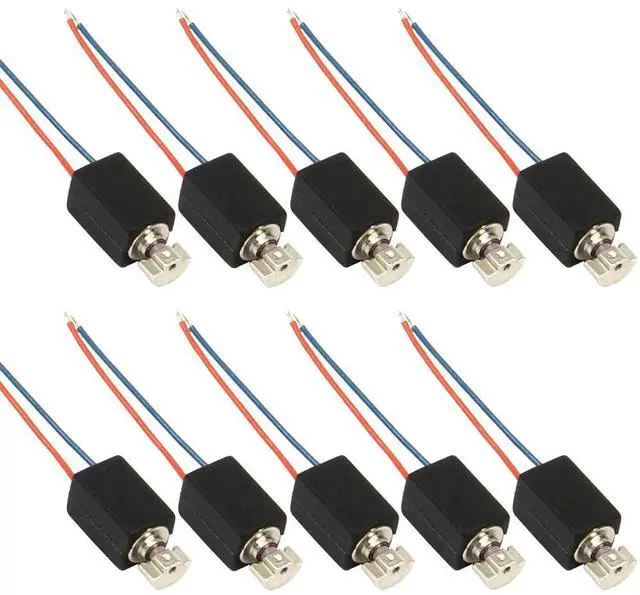 Alt view image 3 of 3 - Mini Micro Vibration Motor 4mmx8mm DC 3V-5V Hollow Cup Coreless Motor Small Micro DC Cylindrical Motor DIY Massager Toy 10PCS