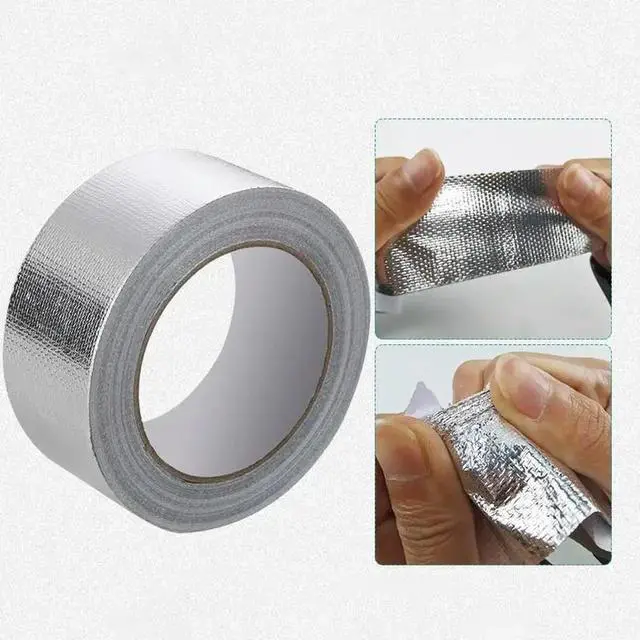 Main image of Exhaust Pipe Insulation Tape Exhaust Heat Tape Manifold Downpipe High Temperature Bandage Tape Silver Adhesive Tape 20m*5cm