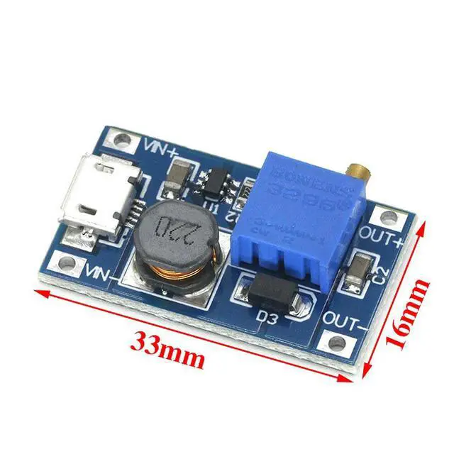 Alt view image 2 of 3 - DC-DC Step Up Converter MT3608 Booster Power Supply Module Boost Step-up Board MAX Output 28V 2A 5PCS