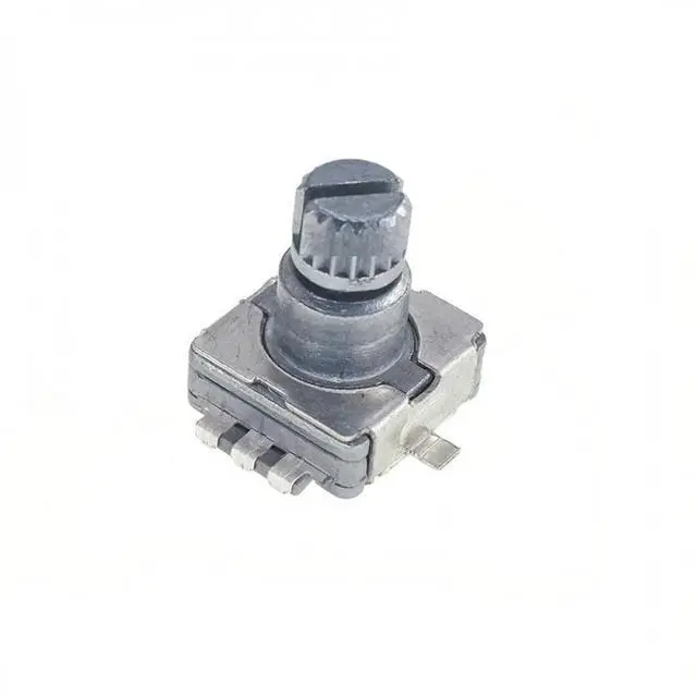 Alt view image 2 of 3 - 5PCS EC11 Patch Rotary Encoder 10MM Handle Long Plum Blossom Handle Rotary Encoder Digital Potentiometer 5-pin with Switch
