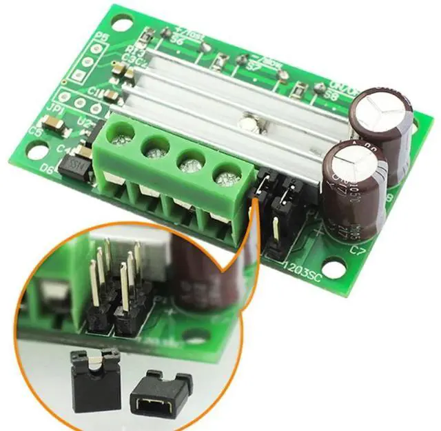 Alt view image 2 of 6 - DC6-28V Push-button PWM DC Motor Governor DC Motor Speed Regulator 2A Motor Speed Controller Touch the Button Motor Governor