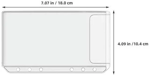 Alt view image 3 of 3 - 12Pcs A6 PVC Receipt Filing Bag Waterproof Business Card Pouch 6 Ring Binder Pocket Organizer Clutter Free Study Work Stationery