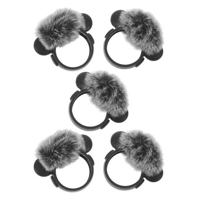Alt view image 2 of 3 - 5Pcs Microphone Windscreen Cover Lightweight Windproof Noise Canceling Lavalier Mic Protective Muff for Outdoor