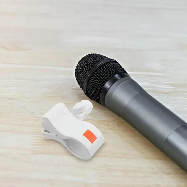 Alt view image 2 of 3 - Large Mic Clip Spring White 3.2-6.2cm Diameter Universal Microphone Holder Clamp for Recording Streaming Clip Microphone