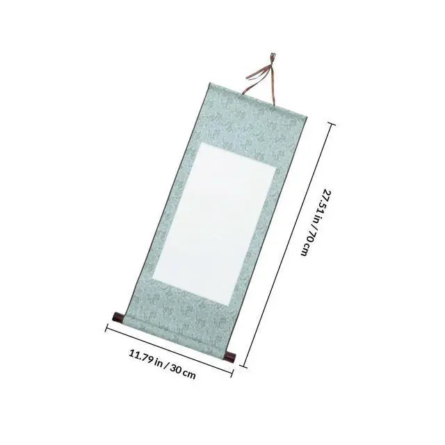 Alt view image 2 of 3 - Chinese Calligraphy Blank Scroll Semiraw Xuan Paper Durable Resistant Deformation Hanging Display Lightweight Craftsmanship
