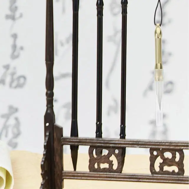 Main image of Mini Pocket Chinese Calligraphy Brush with Copper Rod Handle Soft Bristle for Writing Painting Watercolor Landscape Sumi Brush