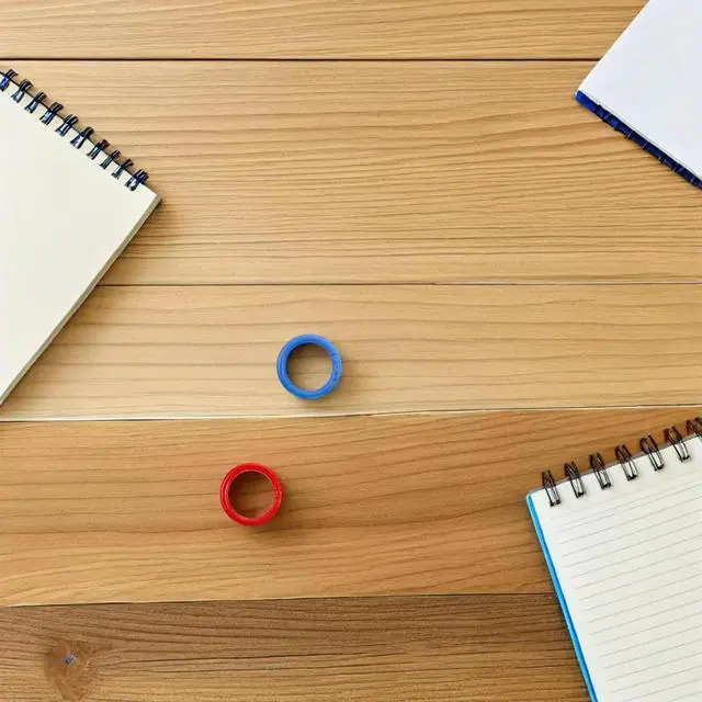 Main image of 100Pcs Lightweight Sturdy Plastic Binding Rings 0.79in Colored Loose Leaf Binder Hoops for Planners Calendars DIY Crafts Office