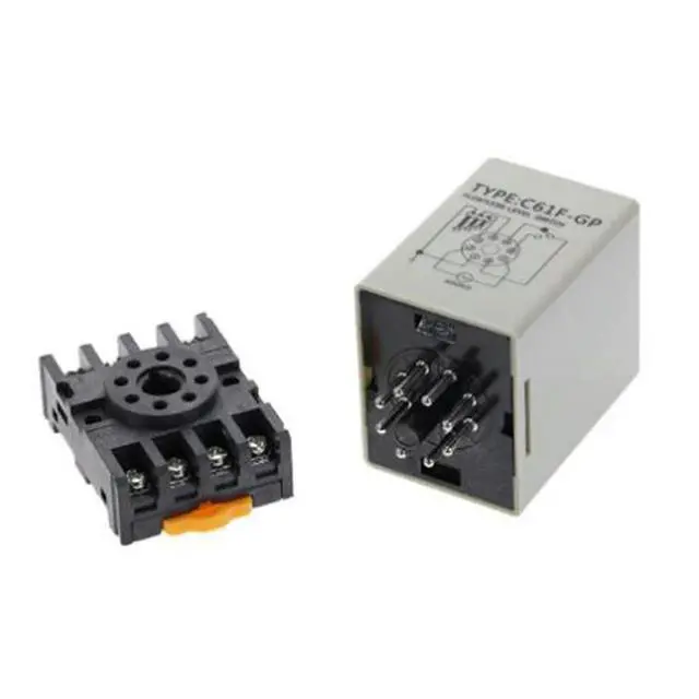 Alt view image 3 of 3 - 1PC C61F-GP AC220V Level Relay Floatless Level Switch Level Controller with Base