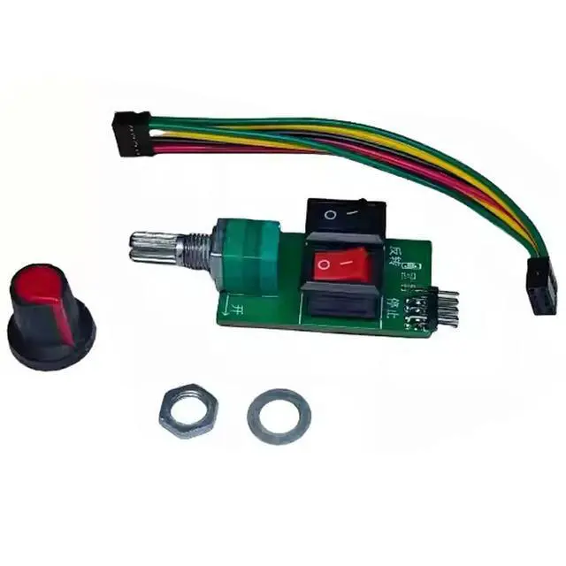 Alt view image 2 of 3 - 5v 10k BLDC Brushless Motor Speed Driver Board Regulator Knob Potentiometer Speed Regulation Forward Revese Controller Module