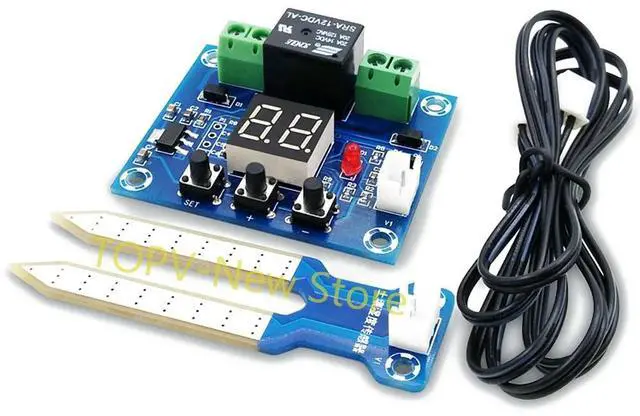 Main image of DC 12V Soil Humidity Sensor Controller Irrigation System Automatic Watering Module Precise Digital Display Humidity Controller