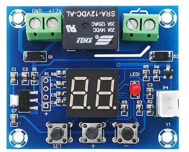 Alt view image 3 of 3 - DC 12V Soil Humidity Sensor Controller Irrigation System Automatic Watering Module Precise Digital Display Humidity Controller