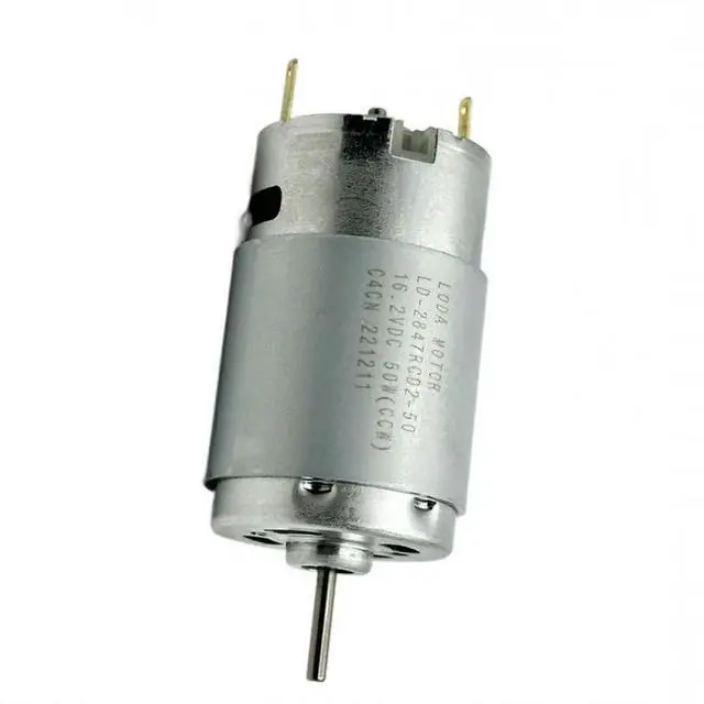 Alt view image 2 of 6 - Electric DC Motor 27.7mm RS-395 DC5-18V 4600RPM-17000RPM High Speed Carbon Brush DC Motor DIY Hobby Toy Model Hair Drier Part