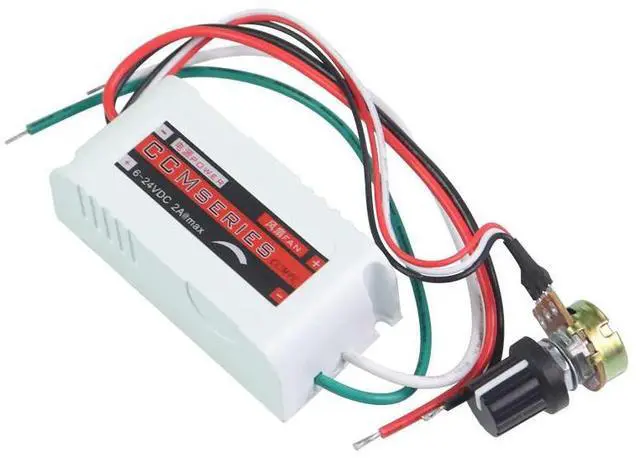 Main image of PWM Adjustable Motor Speed Controller DC 5V/12V/24V 1A Motor Governor Speed Regulator for Brushless Fan/LED/Water Pump