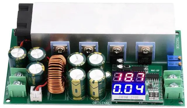 Alt view image 3 of 3 - DC-DC High Power 600W Adjustable Step-down Power Supply Module With Fan 12V-80V To 2.5V-50V Buck Converter 25A Constant Current