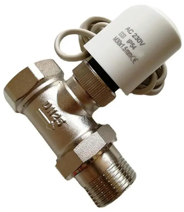Alt view image 3 of 3 - M30x1.5mm Electric Thermal Actuator AC 230V Normally Closed IP54 for Underfloor Heating Thermostatic Radiator Valve 0.9M Cable