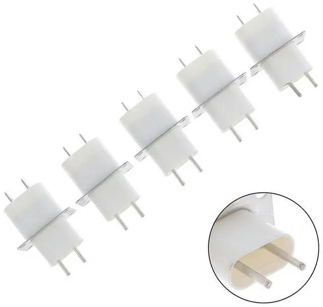 Alt view image 2 of 3 - Magnetron Socket Pin Microwave Oven Filament Socket Electronic Magnetron Pin has Penetrating Capacitor 10PCS
