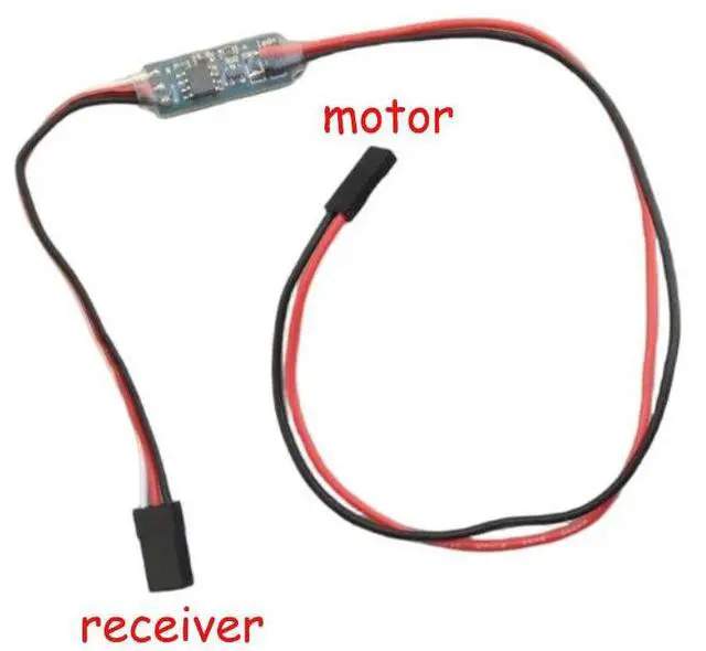 Main image of Bi-directional Brushed ESC Motor 2.7A 1S Forward and Reverse Controller 3.3V-6V 10A Max Electronic Speed Controller for Winch